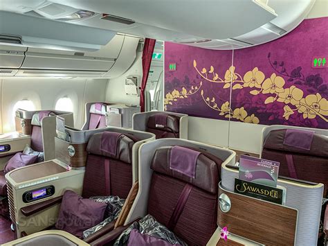 thai airways a350 business class seat map
